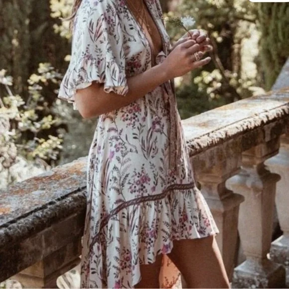 New Boho Summer Floral Maisie Bambi Dress Gown - Picture 4 of 8